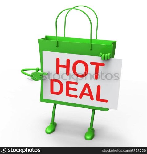 Hot Deal Bag Represents Bargains and Discounts
