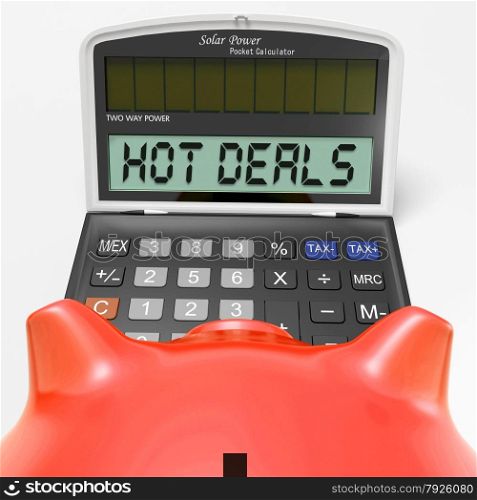 Hot Deals Calculator Showing Promotional Offer And Savings