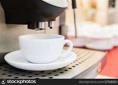 Hot Espresso form Coffee machine