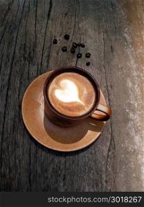 hot latte coffee