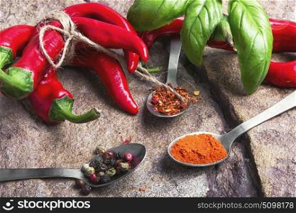 Hot Mexican spice red pepper