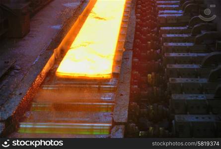 Hot plate in steel plant