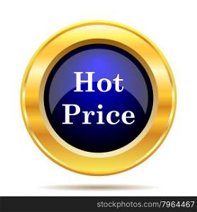 Hot price icon. Internet button on white background.