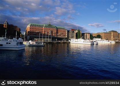 Hotel at the waterfront, Grand Hotel, Stockholm, Sweden