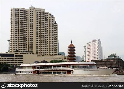 Hotel Baan Chao Phraya on the bank of river in Bangkok, Thailand