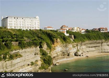 Hotels at the seaside, St. Martin, Biarritz, France