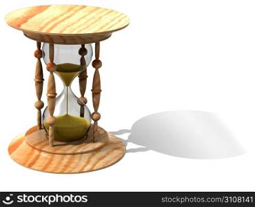 Hourglass. 3d