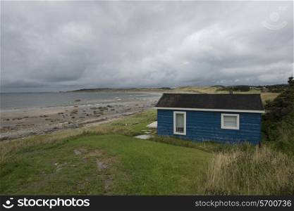 House at coast, Sally&rsquo;s Cove, Gros Morne National Park, Newfoundland And Labrador, Canada