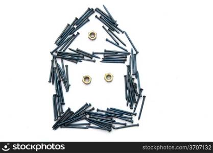house from nails and bolts