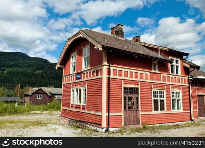 House in a village, Torpo, Highlands, Norway