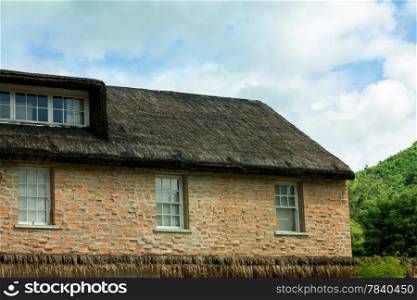 House in Countryside with bluesky