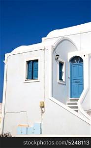 house in santorini greece europe old construction white and blue