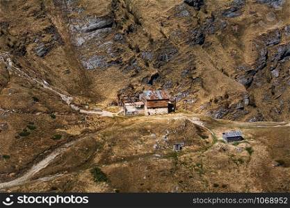 House in the Bucegi Mountains (South Carphatians) Romania. House in the Mountains