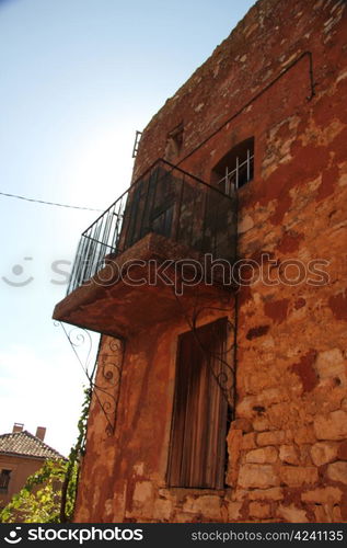 house in traditional Provencal style in Roussillon, France