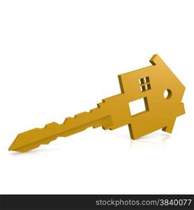 House key isolated