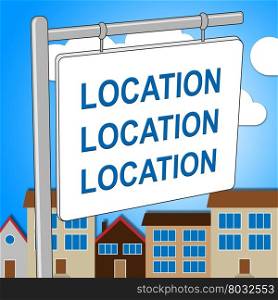 House Location Representing Locate Homes And Residence