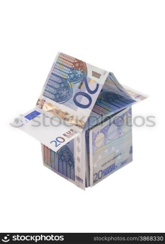 House Made From Twenty Euro Banknotes