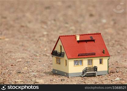 House model on ground
