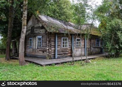 House-museum of Russian writer Sergey Dovlatov in the village Berezino, Pushkinskiye Gory Reserve, Pskov region, Russia