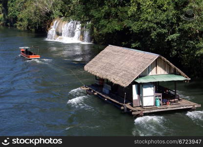 House on the boat in Thailand