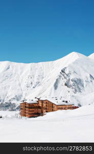 House on the winter day