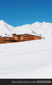 House on the winter day