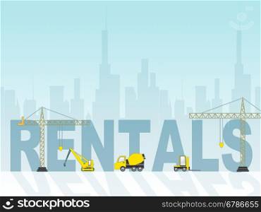 House Rentals Showing Real Estate And Building Leases