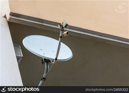 House satellite antenna used for TV broadcasts in Turkey