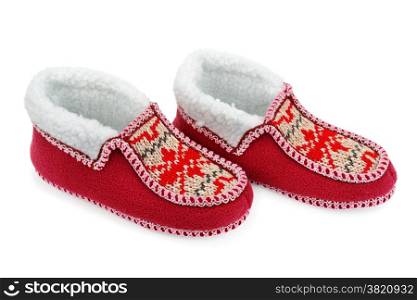 house slippers isolated on white background