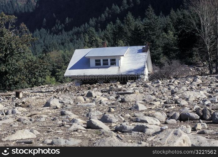 House Swept by Mudslide