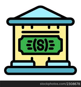 House tokens icon. Outline house tokens vector icon color flat isolated. House tokens icon color outline vector