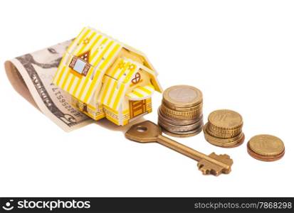 House with money and key
