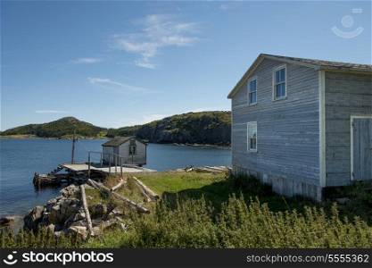 Houses at the coast, Twillingate, South Twillingate Island, Newfoundland And Labrador, Canada