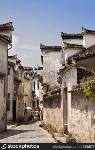 Houses in a village, Xidi, Anhui Province, China
