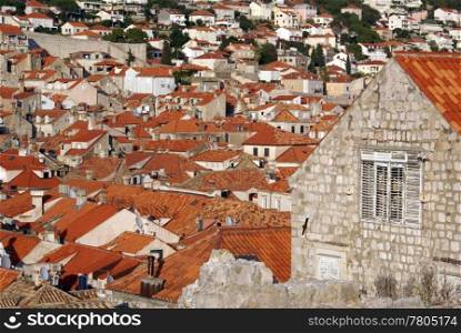Houses in Dubrovnik, Croatia