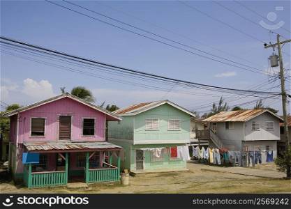 Houses in row, Honduras
