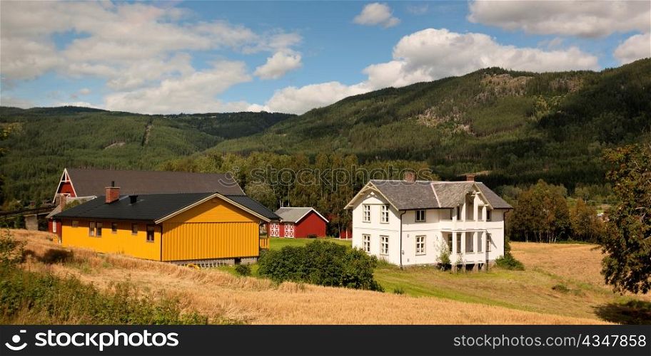 Houses in the valley, Norway
