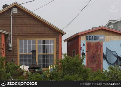Houses in town, Louisbourg, Cape Breton Island, Nova Scotia, Canada