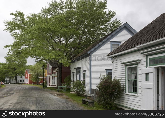 Houses in village, Sherbrooke, Nova Scotia, Canada