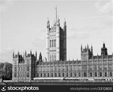 Houses of Parliament. Houses of Parliament, Westminster Palace, London gothic architecture