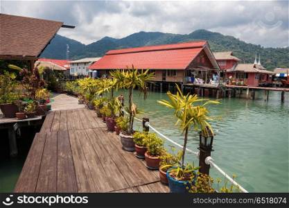 Houses on stilts in the fishing village of Bang Bao, Koh Chang, Thailand. Houses on stilts in the fishing village of Bang Bao, Koh Chang,