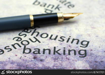 Housing and banking concept