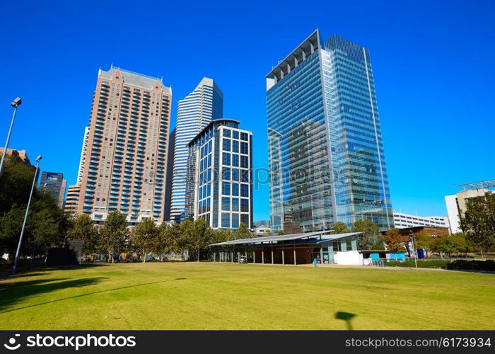 Houston Discovery green park in downtown Texas