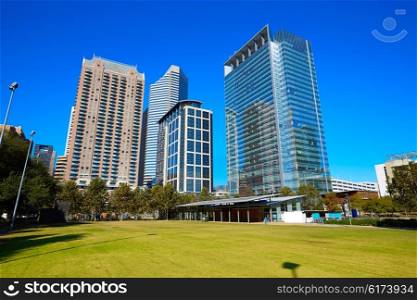 Houston Discovery green park in downtown Texas