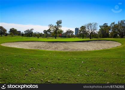 Houston golf course in Hermann park conservancy at Texas