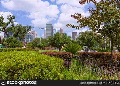 Houston skyline cityscape in Texas US USA