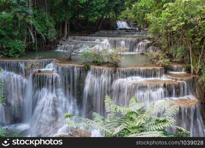 Huay Mae Kamin Waterfall Park, Kanchanaburi of Thailand