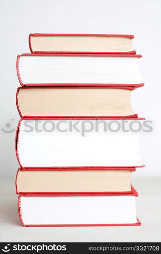 Huge books in a stack