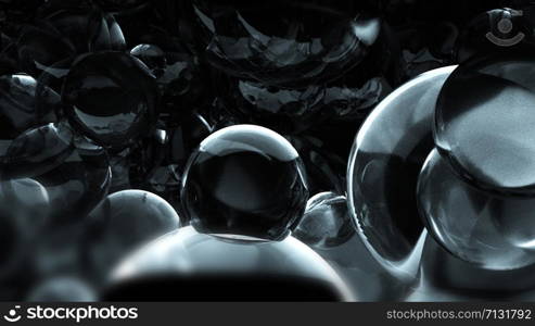 Huge organic bubbles close up. 3d rendering molecule. Computer generated background. Big organic bubbles close up. 3d rendering molecule. Computer generated background