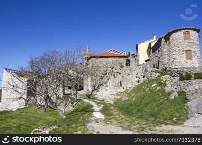 Hum in Istria, Croatia, the smallest town in the world